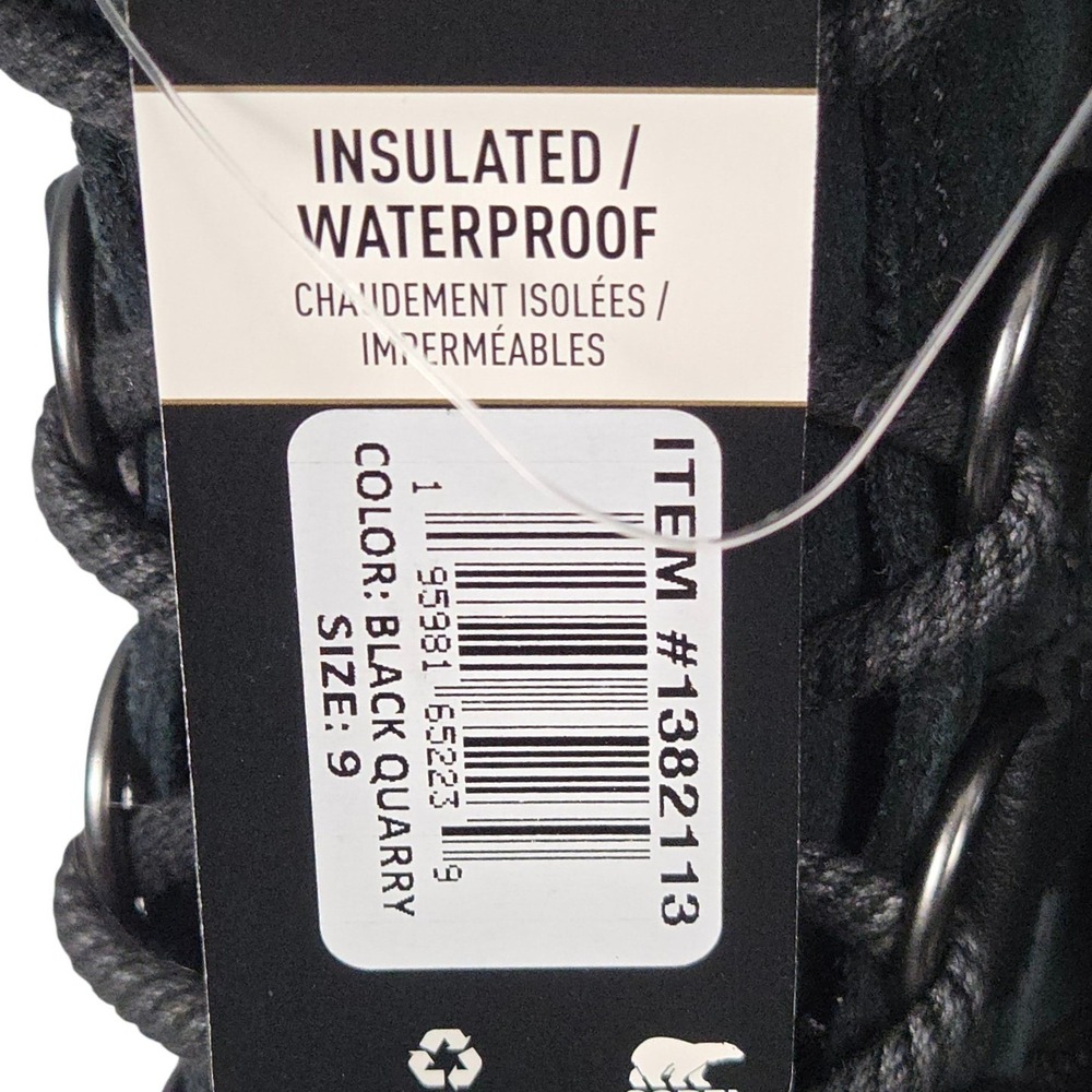 Sorel Joan of Arctic Boots Womens 9 Black Waterproof Winter Snow Faux Fur New - Picture 10 of 12